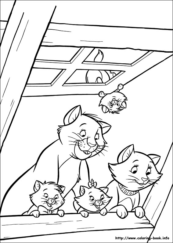 The Aristocats coloring picture